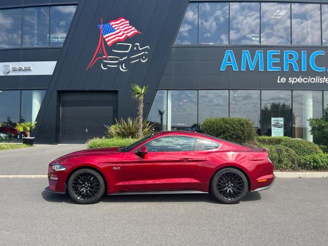 Ford Mustang GT V8 5.0L BVM - MALUS PAYE Rouge de 2018