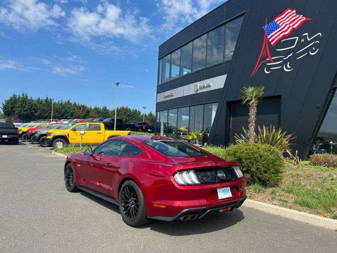 Ford Mustang GT V8 5.0L BVM - MALUS PAYE Rouge de 2018