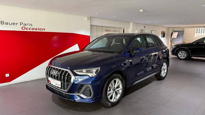 Audi Q3 35 TFSI 150 ch S tronic 7 S line Bleu Navarre Mtallis de 2022