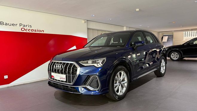 Audi Q3 35 TFSI 150 ch S tronic 7 S line Bleu Navarre Mtallis de 2022
