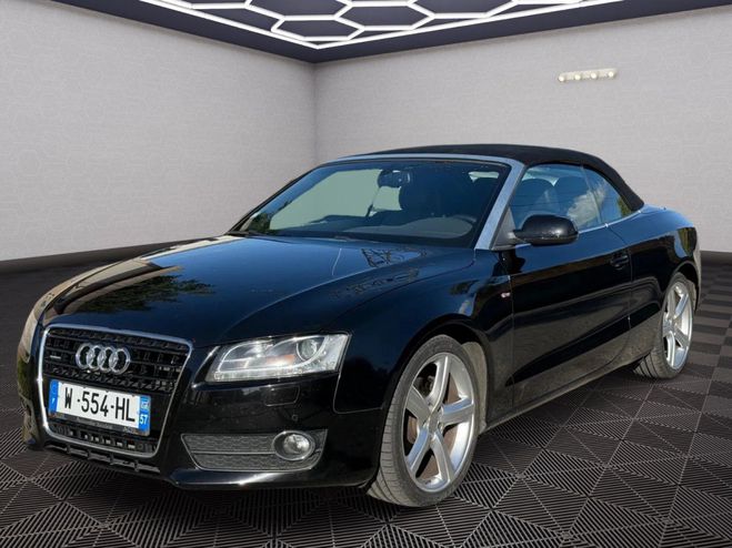 Audi A5 CABRIOLET 3.0 V6 TDI 240 Quattro S-LINE  Noir de 2010