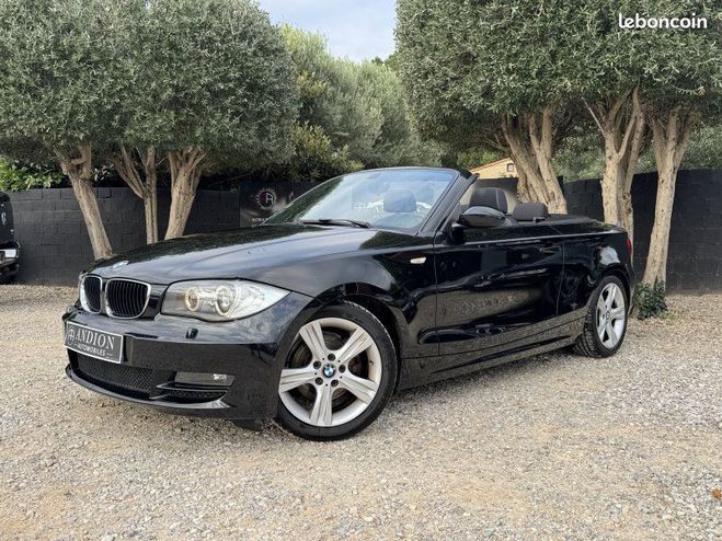 BMW Serie 1 CABRIOLET (E88) 120I 170CH CONFORT Noir de 2008