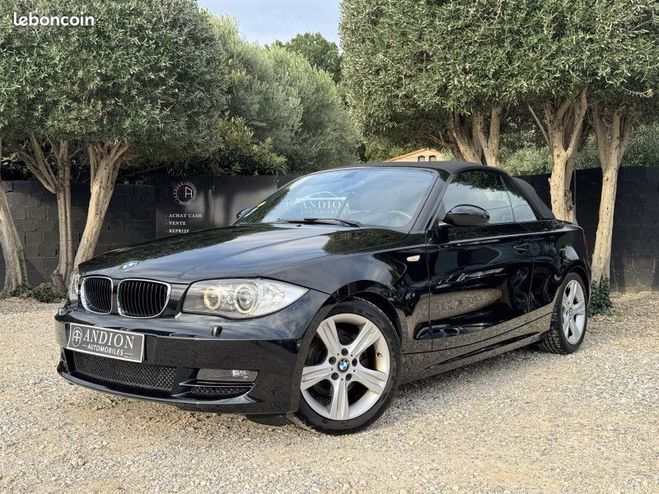 BMW Serie 1 CABRIOLET (E88) 120I 170CH CONFORT Noir de 2008