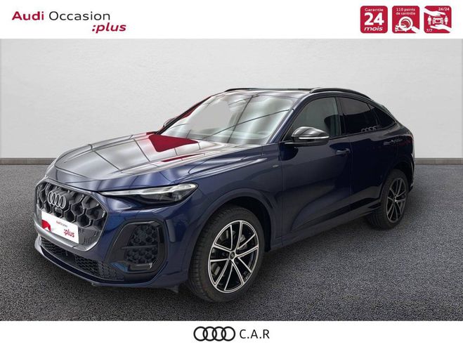 Cliquer pour voir la photo suivante Audi Q5 Sportback e-hybrid 299 ch S tronic 7 Qua Navarra Blue Metallic de 2025