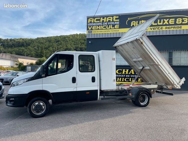 Iveco Daily benne 35 c 14 35C14 double cabine 136 cv Blanc de 2021