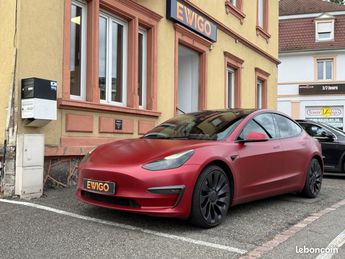  Voir détails -Tesla Model 3 PERFORMANCE AWD DUAL MOTOR 513CH-GARANTI à Slestat (67)