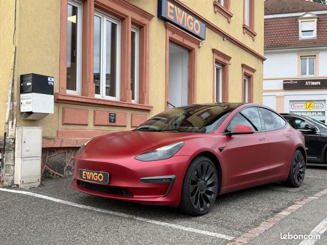 Tesla Model 3 PERFORMANCE AWD DUAL MOTOR 513CH-GARANTI Rouge de 2021