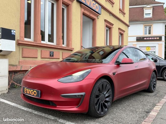Tesla Model 3 PERFORMANCE AWD DUAL MOTOR 513CH-GARANTI Rouge de 2021