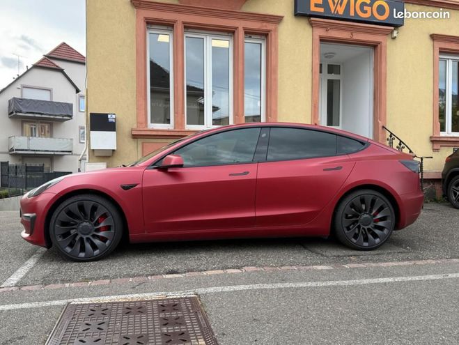 Tesla Model 3 PERFORMANCE AWD DUAL MOTOR 513CH-GARANTI Rouge de 2021