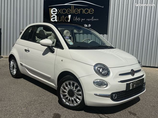 Fiat 500 C 1.2 8V 69CH LOUNGE Blanc de 2015