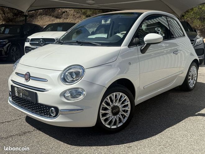 Fiat 500 C 1.2 8V 69CH LOUNGE Blanc de 2015