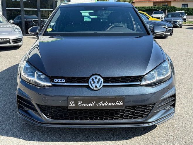 Volkswagen Golf VII 2.0 TDI 184CH FAP GTD DSG7 5P Bleu F de 2019