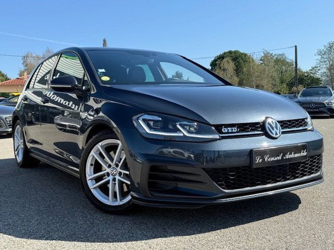 Volkswagen Golf VII 2.0 TDI 184CH FAP GTD DSG7 5P Bleu F de 2019