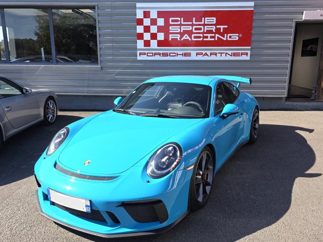 Porsche 911 991-2 GT3 4.0L 500CV Clubsport, pack chr BLEU MIAMI de 2018
