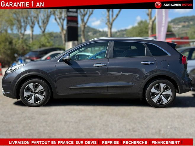 Kia Niro 1.6 GDi 105ch ISG + lectrique 43.5ch GRIS F de 2017