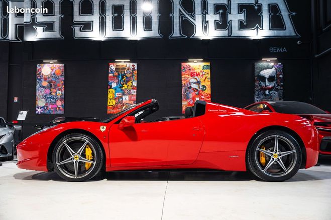 Ferrari 458 Spider 4,5L 570 ch | Origine France 2me Rouge de 2012