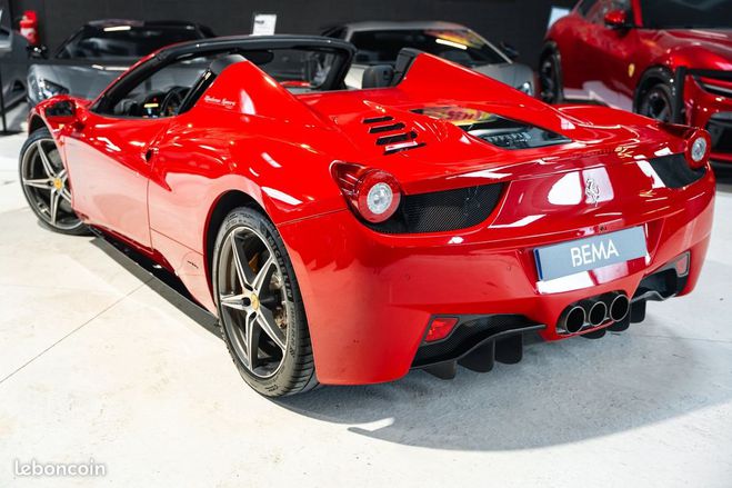 Ferrari 458 Spider 4,5L 570 ch | Origine France 2me Rouge de 2012