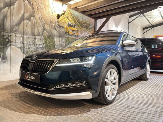 Skoda Superb Break COMBI 2.0 TDI 190 CV SCOUT 4X4 DSG Bleu de 2019
