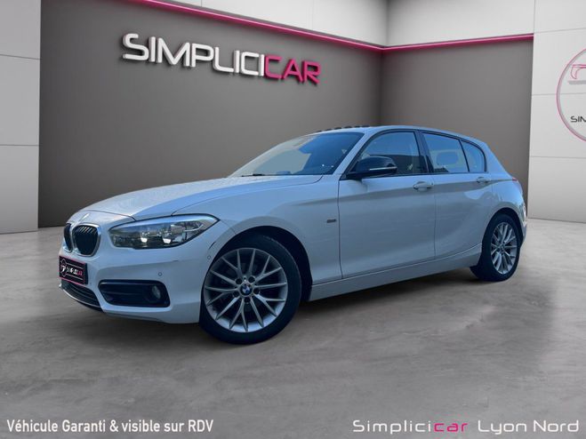 BMW Serie 1 F20 LCI 114d 95 ch Sport ? Toit Ouvrant  Blanc de 2016