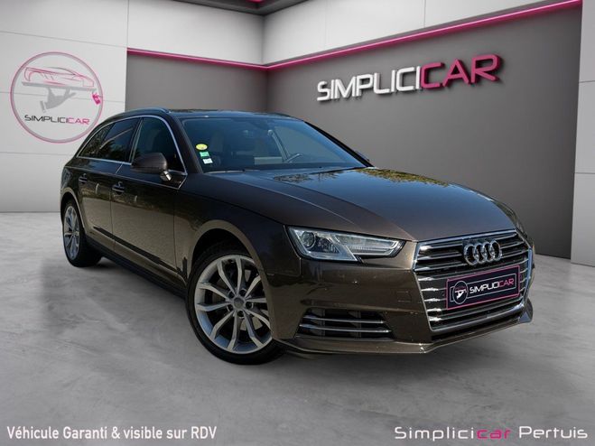 Audi A4 Avant 2.0 TDI 190 S tronic 7 Design Luxe Marron de 2016