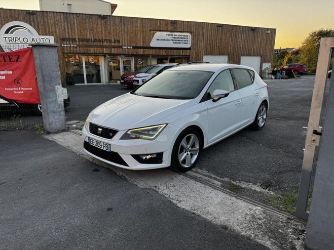 Seat Leon 1.4 TSI ACT - 150 S&S FR Gps   Clim   Ra BLANC de 2016