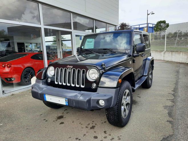 Jeep Wrangler IV 2.2 MJET 200 4WD SAHARA AUTO Noir de 2018