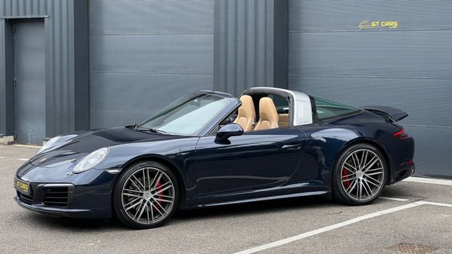 Porsche 911 Targa 4S - crdit 1577 euros par mois -  Bleu nuit de 2018