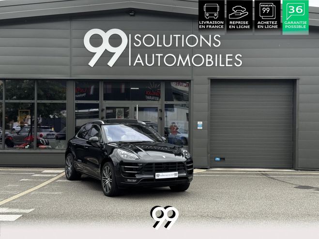 Porsche Macan TURBO 400CH 3.6 BURMESTER TO CAMERA CHRO NOIR INTENSE MTALLISE de 2015