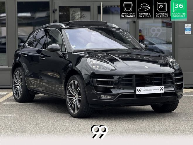 Porsche Macan TURBO 400CH 3.6 BURMESTER TO CAMERA CHRO NOIR INTENSE MTALLISE de 2015
