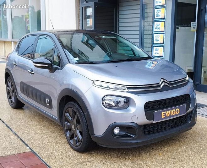 Citroen C3 1.2 110CH SHINE S-S CARPLAY SIEGES CHAUF Gris de 2018