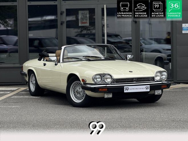 Cliquer pour voir la photo suivante Jaguar XJS Cabriolet 5.3i V12 - BVA . PHASE 2 BLANC - Crème de 1989