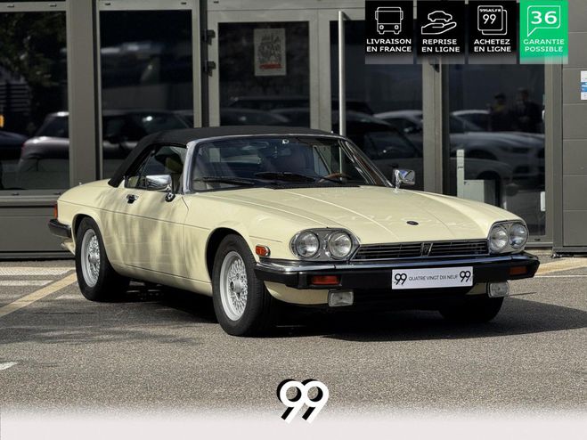 Jaguar XJS Cabriolet 5.3i V12 - BVA . PHASE 2 BLANC - Crme de 1989