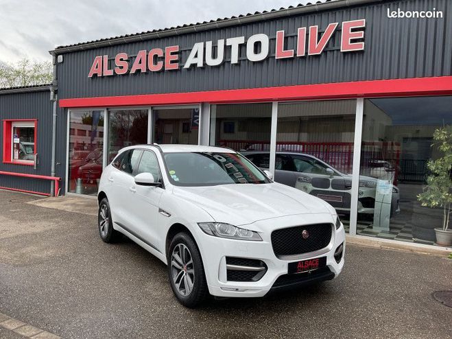 Jaguar F Pace 2.0D 180CH R-SPORT AWD BVA8 Blanc de 2018