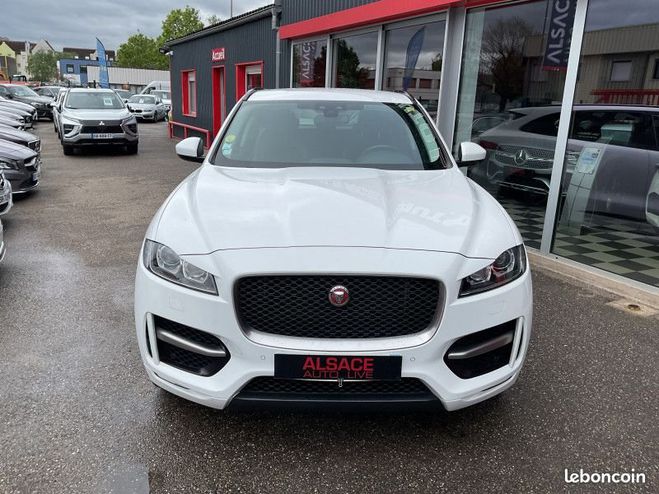 Jaguar F Pace 2.0D 180CH R-SPORT AWD BVA8 Blanc de 2018