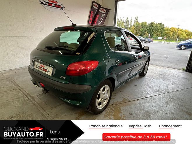 Peugeot 206 1.6 ROLAND GARROS 110 CH // BOITE AUTOMA Vert Fonc Verni de 2001