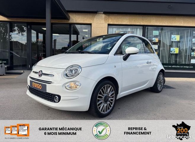Fiat 500 1.2 69CH ECO PACK CLUB TOIT PANORAMIQUE Blanc de 2018