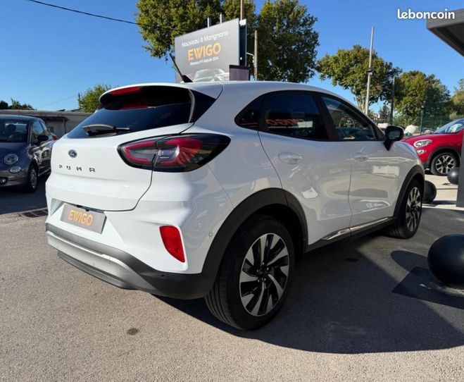 Ford Puma 1.0 FLEXIFUEL 125CH HYBRID MHEV TITANIUM Blanc de 2023