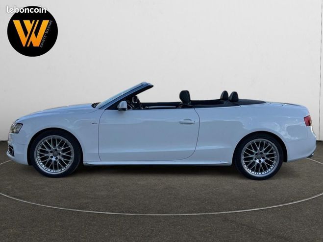 Audi A5 CABRIOLET 2.0 TFSI 211ch quattro SLine S Blanc de 2010