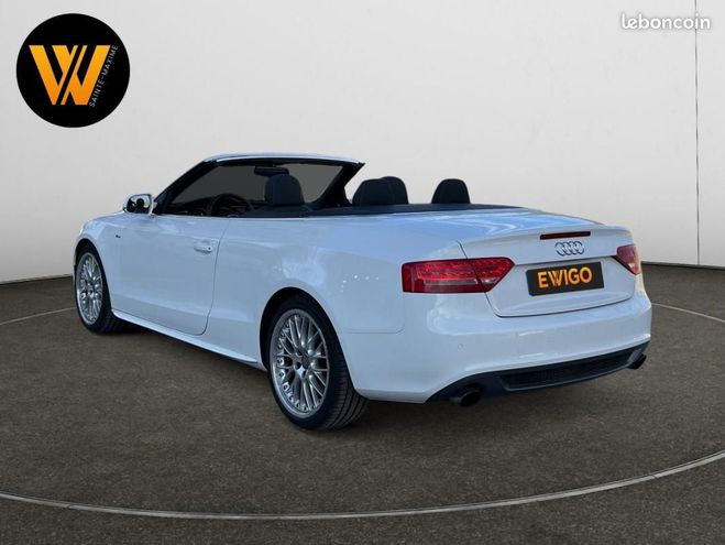 Audi A5 CABRIOLET 2.0 TFSI 211ch quattro SLine S Blanc de 2010