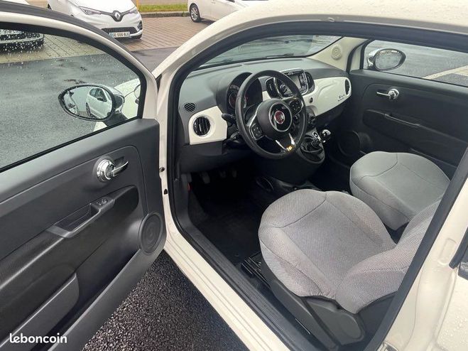 Fiat 500 phase 2 1.2Li 69cv Popstar Blanc de 2017