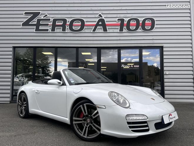 Porsche 911 997 Phase 2 Cabriolet 3,6 flat 6 345ch b Blanc de 2009