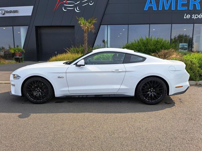 Ford Mustang GT Fastback V8 5.0L BVA10 Blanc de 2019