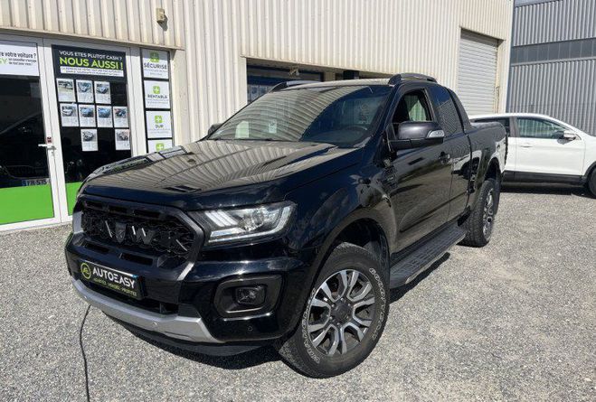 Ford Ranger Super Cabine 2.0 TDCi 213ch Cab Wildtrak NOIR de 2019