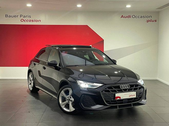 Cliquer pour voir la photo suivante Audi A3 Sportback 35 TFSI Mild Hybrid 150 S tron NOIR MYTHIC METALLISE de 2024