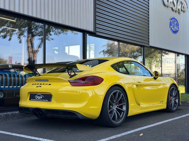 Porsche Cayman 2 TYPE 981 GT4 JAUNE RACING de 2015