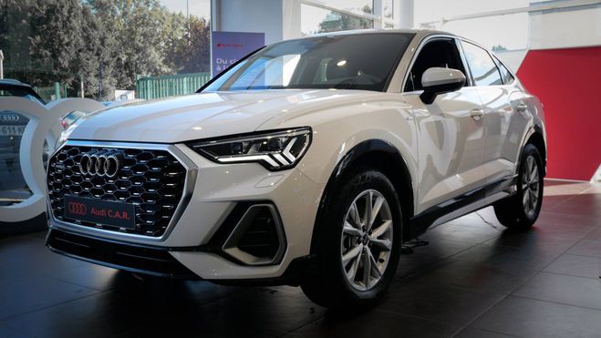 Cliquer pour voir la photo suivante Audi Q3 Sportback 40 TDI 193 ch S tronic 7 Quatt Arkona White de 2024