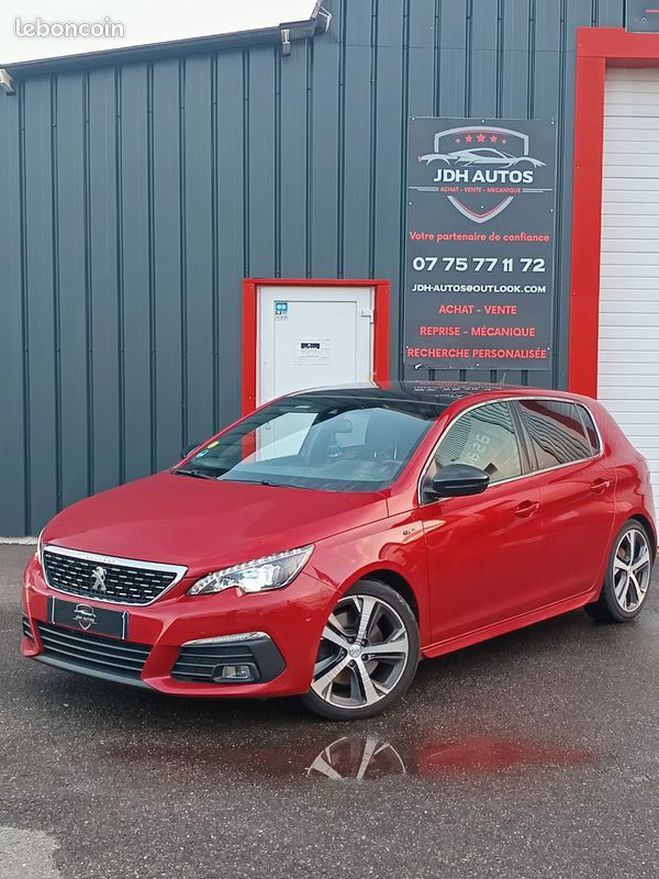 Peugeot 308 gt line 2.0hdi 180ch garantie 12 mois Rouge de 2019