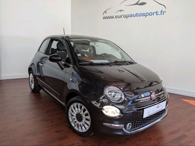 Fiat 500 1.2 8V 69CH ECO PACK LOUNGE Noir de 2019