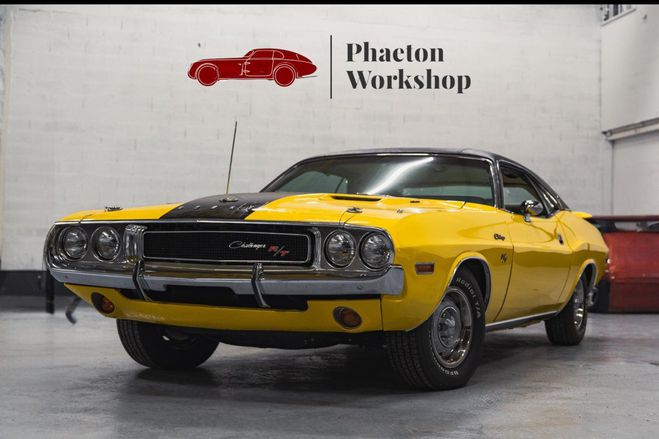 Cliquer pour voir la photo suivante Dodge Challenger V8 440 (7.2L) MAGNUM R/T SE - LIGNE COMP Jaune Verni de 1970