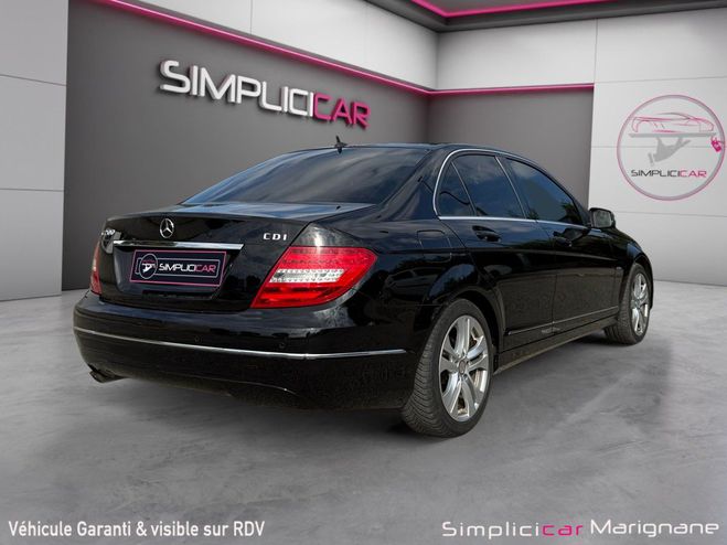 Mercedes Classe C 200 CDI BlueEfficiency Avantgarde Sige  Noir de 2013